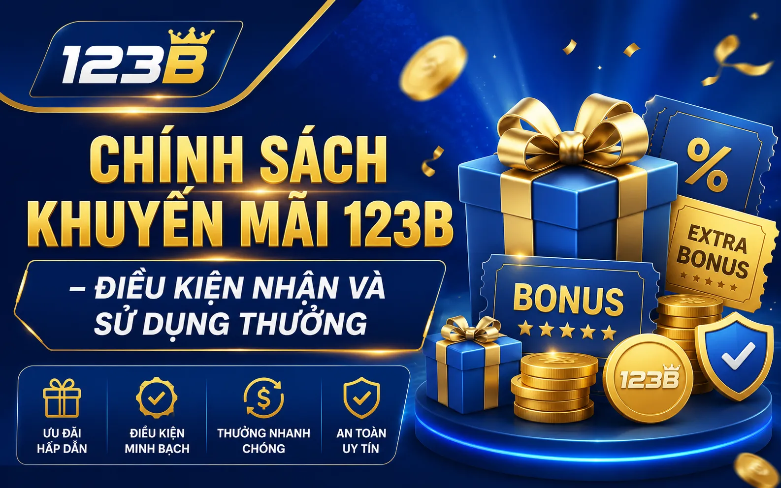 Chính Sách Khuyến Mãi 123B – Điều Kiện Nhận Và Sử Dụng Thưởng 1 Chính Sách Khuyến Mãi 123B
