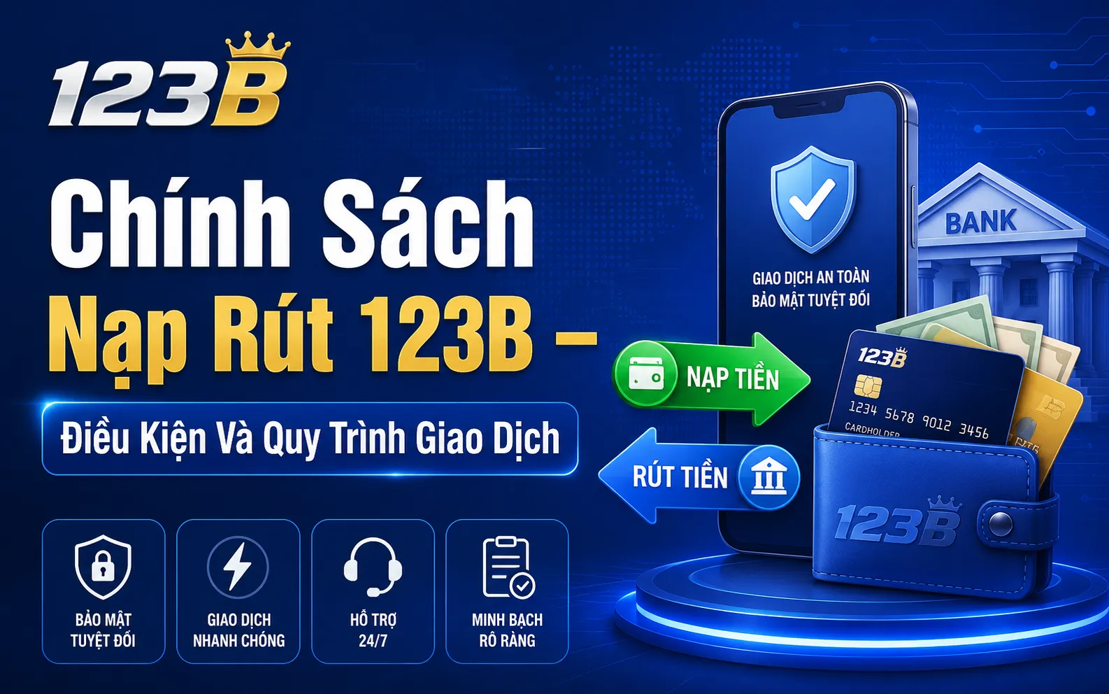 Chính Sách Nạp Rút 123B – Điều Kiện Và Quy Trình Giao Dịch 1 Chính Sách Nạp Rút 123B
